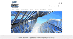 Desktop Screenshot of concretegroup.in